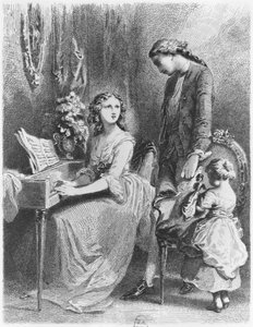 Illusztráció Johann Wolfgang Goethe (1749-1832) Werther fájdalmai című művéből